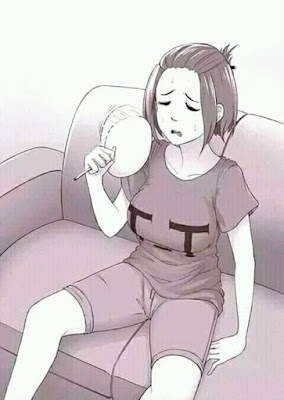 Gambaran cewek saat kepanasan ini bikin pria mikir aneh dan melotot